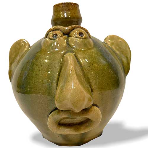 Rodney Smith 7.5" Face Jug Wood Fired DP2530