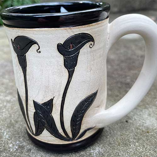 Eugene Etched Cala Lily Mug DP2409