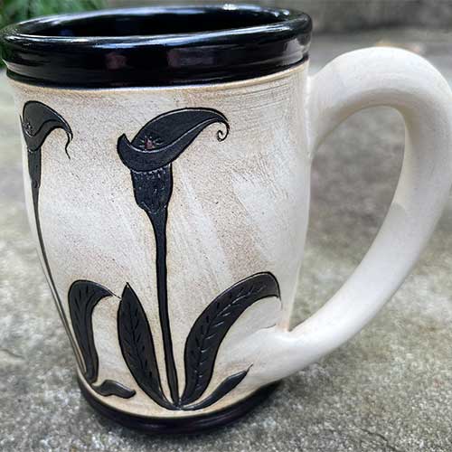 Eugene Etched Cala Lily Mug DP2410