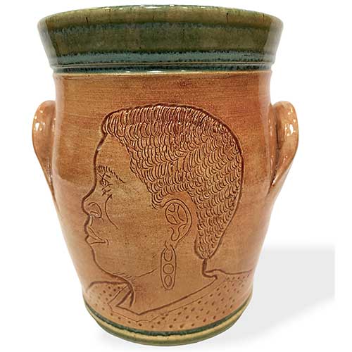 Eugene Etched Faces Spoon Jar DP2706